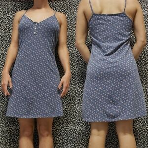 Brandy Melville Blue Floral Chemise